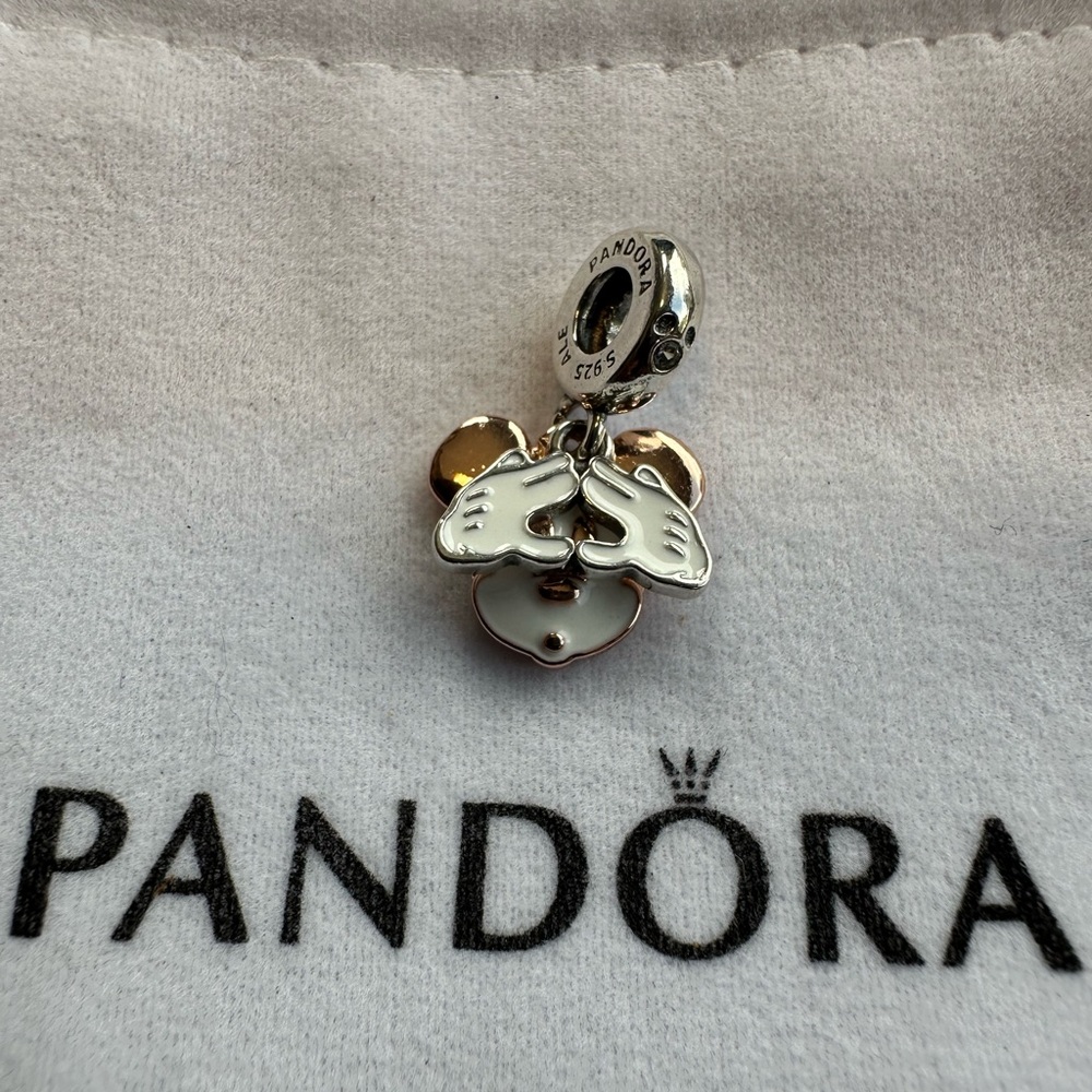Disney x PANDORA Mickey Mouse Double Dangle “Be Yourself”Charm